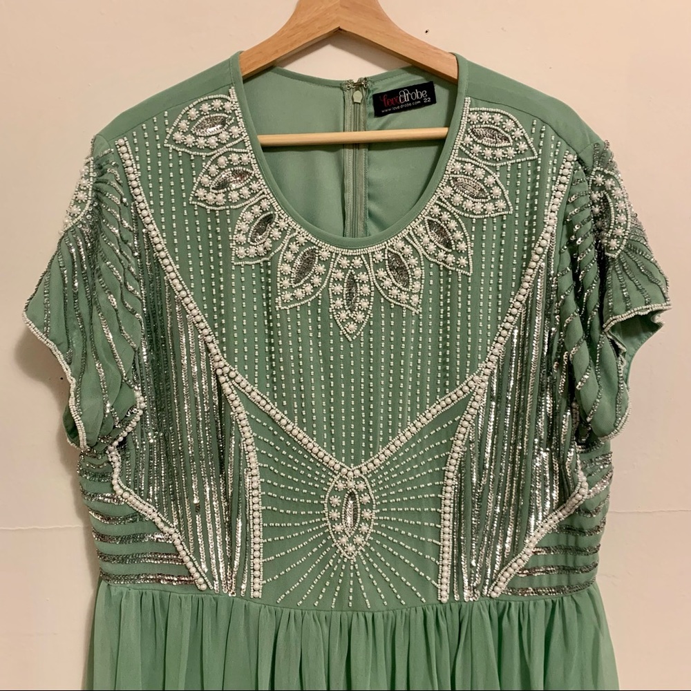 ASOS Curve // Lovedrobe // Bead, Sequin & Pearl Embellished Dress // Size 18 US - Picture 2 of 6